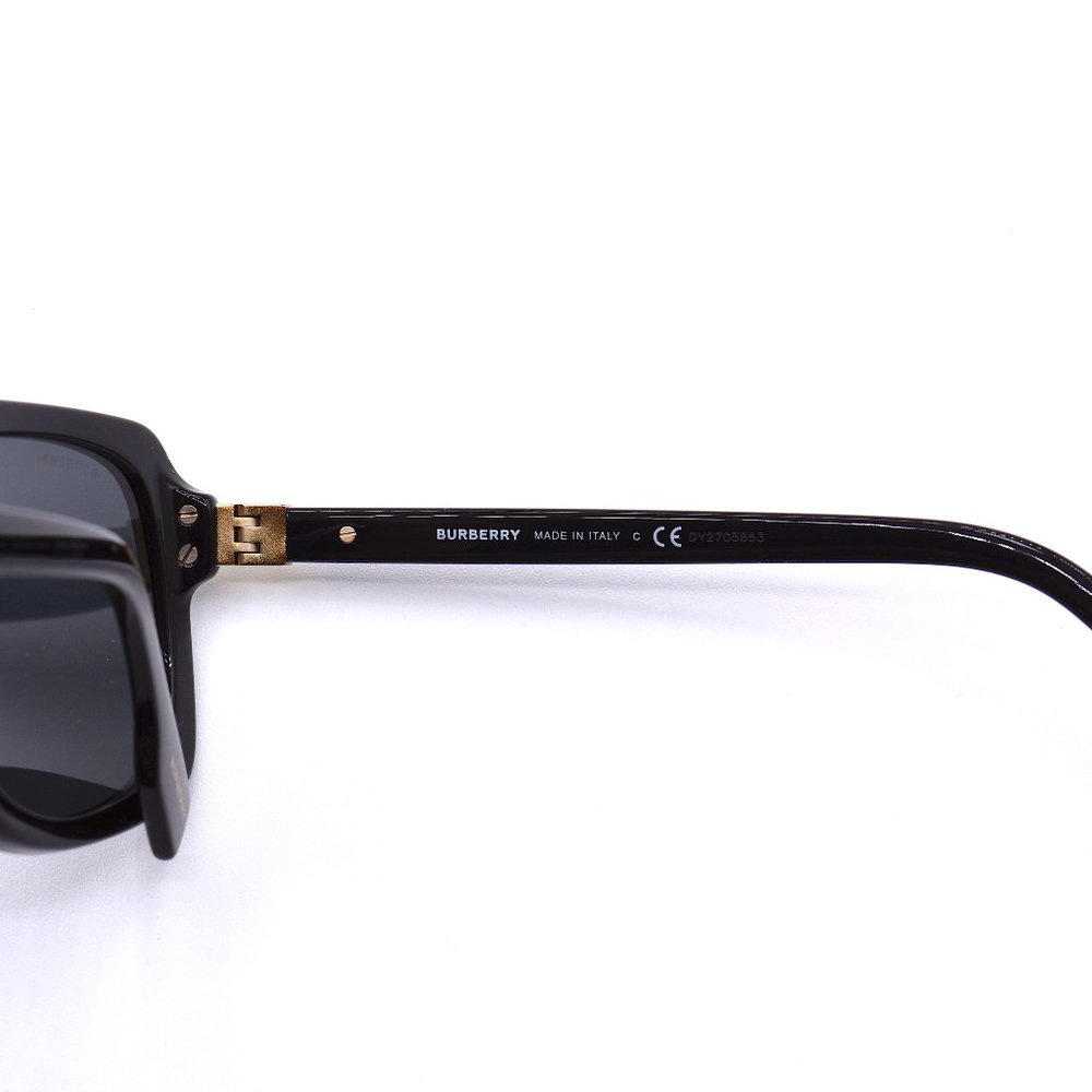 NEW BURBERRY BE4362 3001/87 BLACK GREY LENS AUTHENTIC SUNGLASSES - Picture 10 of 13